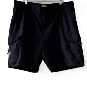 Quiksilver Waterman Cargo Shorts Men 42 Black Utility Fishing Hiking
